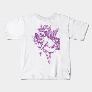 Stupid Pug Cupid Kids T-Shirt